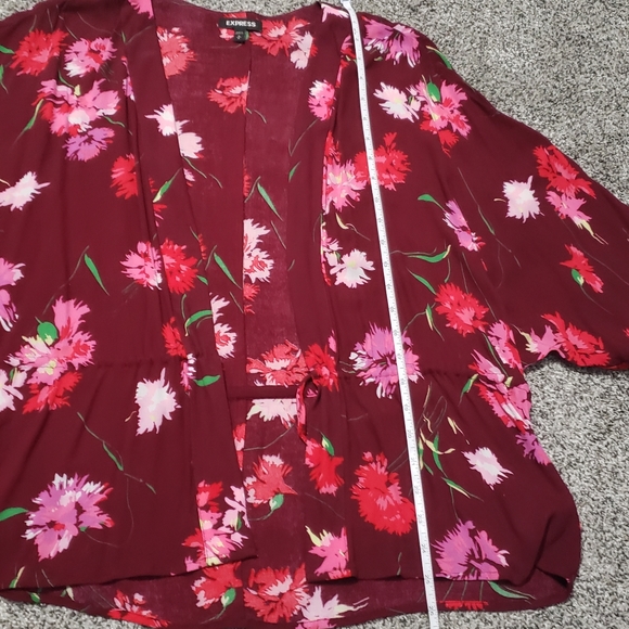 Express Floral Kimono Inspired Cover Up - Picture 8 of 11